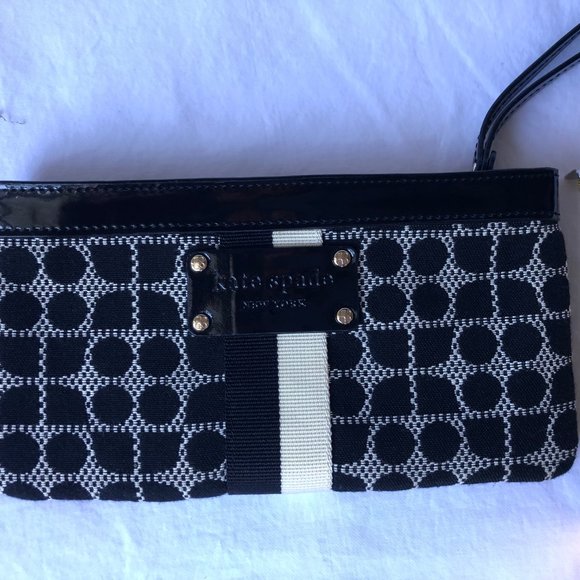 Kate Spade Black Polka Dots Wristlet - Picture 7 of 7